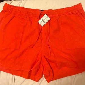NWT size xl Orange draw string jcrew shorts